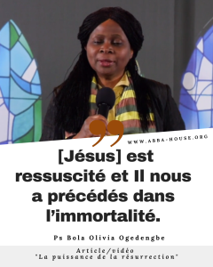 La puissance de la résurrection